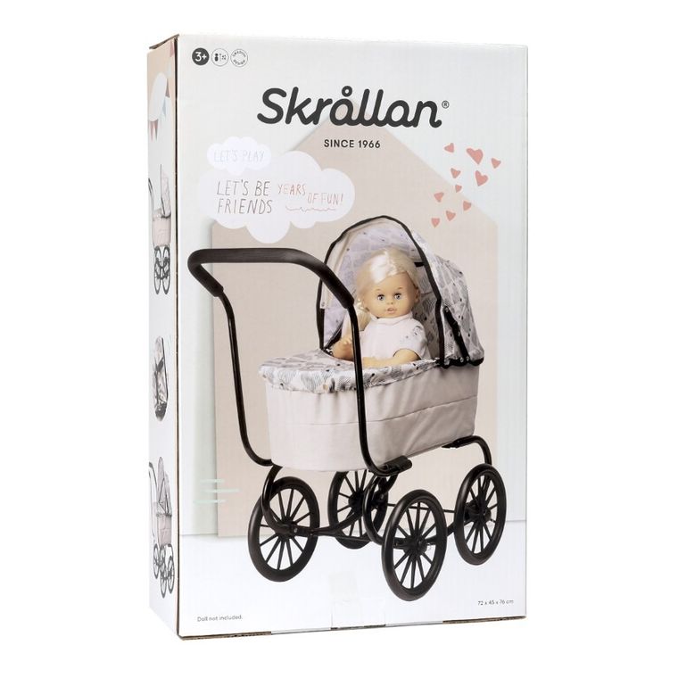 Micki, Skrallan, wózek dla lalek w stylu retro