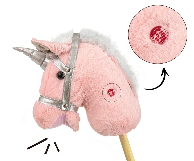Milly Mally, Hobby Horse, konik na kiju, light pink