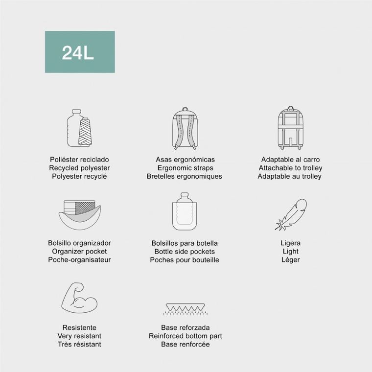 Miquelrius, plecak trzykomorowy na kółkach, Oslo Daisy