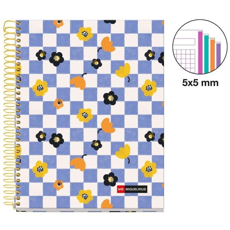 Miquelrius, Square It, zeszyt A5, w kratkę, spiralny, 120 stron