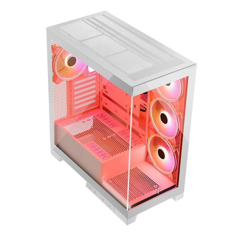 Modecom, Volcano Space ARGB, obudowa komputerowa, biała