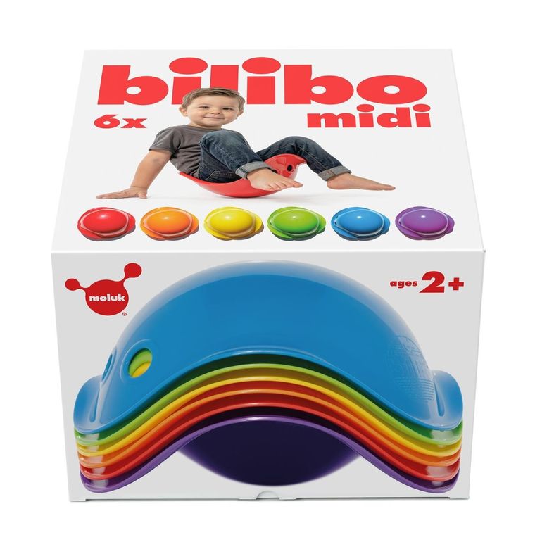 Moluk, Bilibo Midi, zabawka motoryczna, muszelka, 6 szt.
