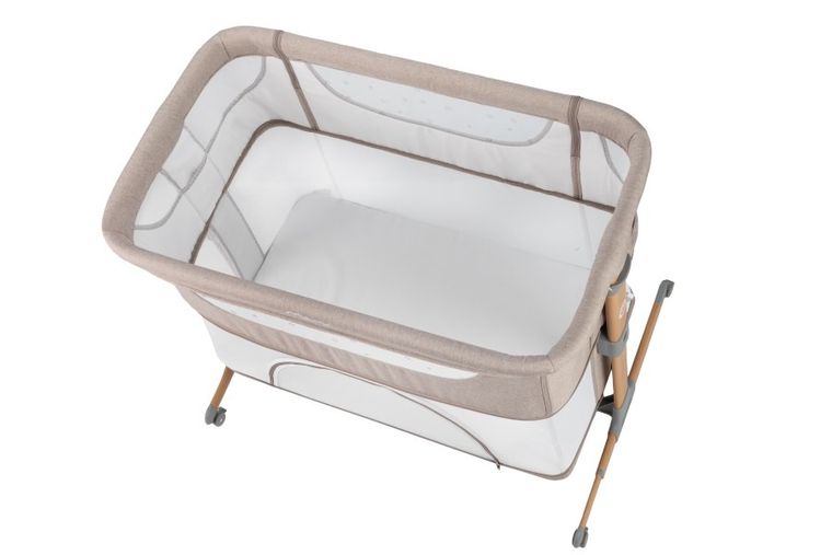 MoMi, Smart Bed, łóżeczko dostawne, 4w1, beżowe