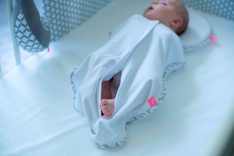 Motherhood, Classics Niebieski, Zip&Swaddle, otulacz, rozmiar 1, 2,5-5 kg, 2 szt.