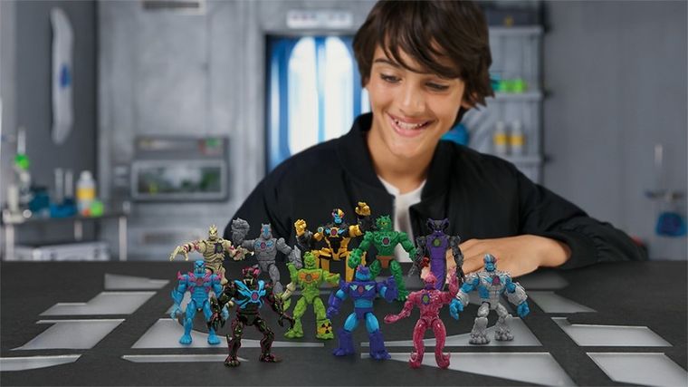 Mr Beast Lab, Hybrids, Hyper Fusion, kolba z figurką mutanta