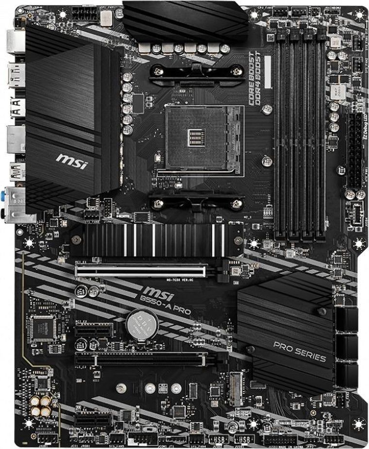 MSI, płyta główna, B550 A-PRO AM4 4DDR4 HDMI/DP M.2 ATX