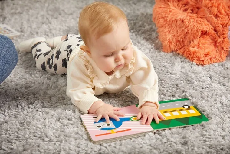 Mudpuppy, dwustronna kontrastowa książeczka harmonijka, pojazdy