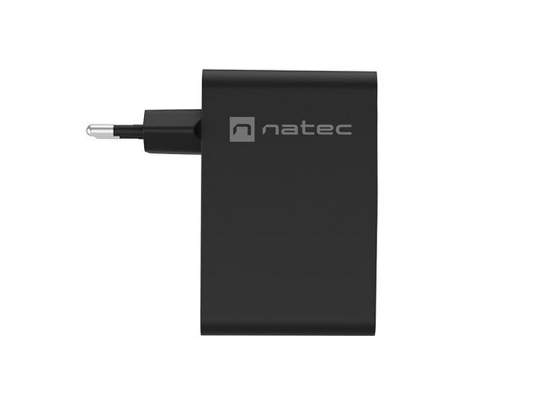 Natec, ładowarka sieciowa, RIBERA GAN 3X USB-C 1X USB-A, 100W, czarna