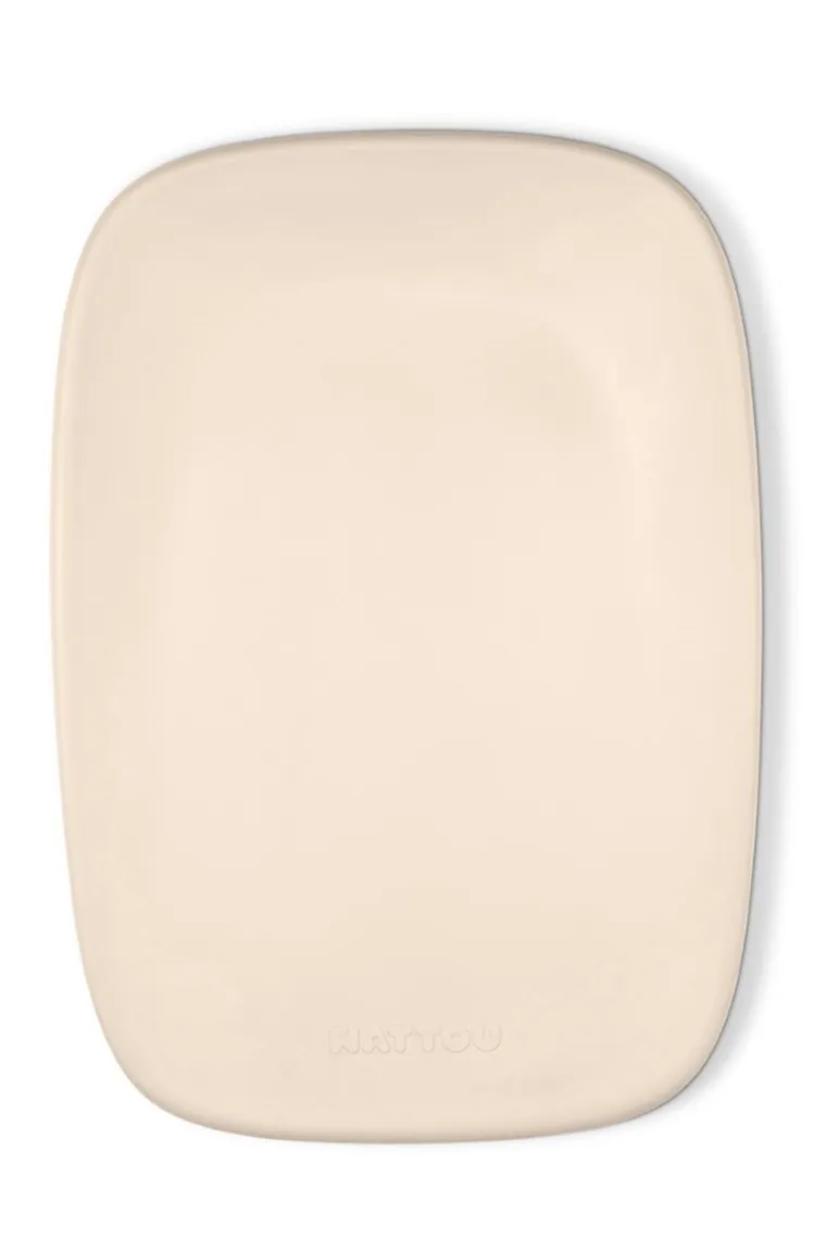 Nattou, Softy, miękka mata do przewijania bez BPA, Beige, 50-70 cm