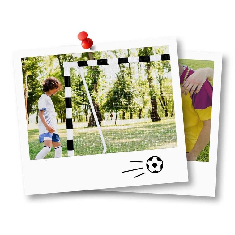 Neo-Sport, bramka piłkarska, czarno-biała, 300-160-90 cm