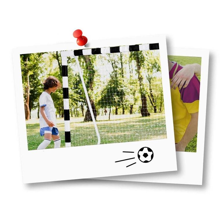 Neo-Sport, bramka piłkarska, czarno-biała, 300-200-120 cm