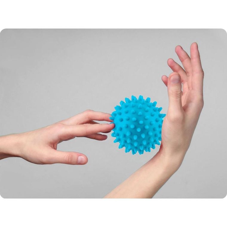 Neo-Sport, piłka do masażu i fitness, niebieska, 7,5 cm