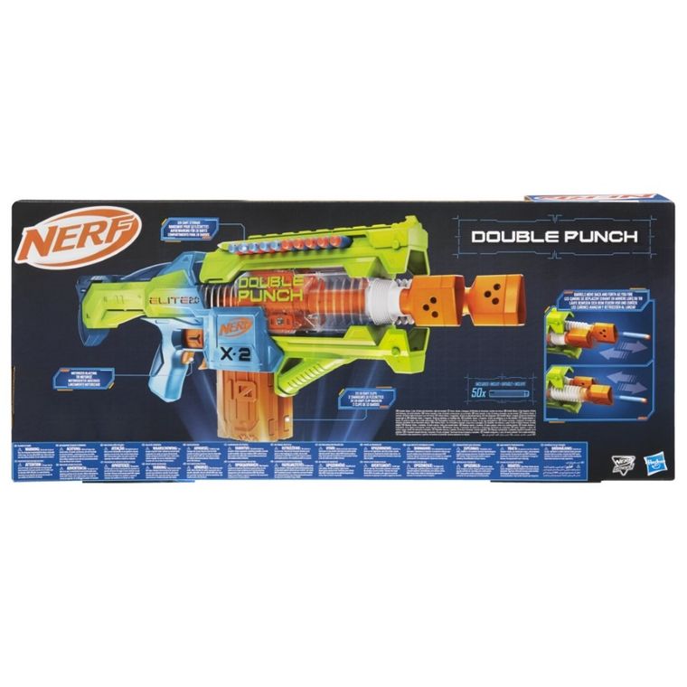 Nerf Elite 2.0, Double Punch, wyrzutnia i 50 strzałek