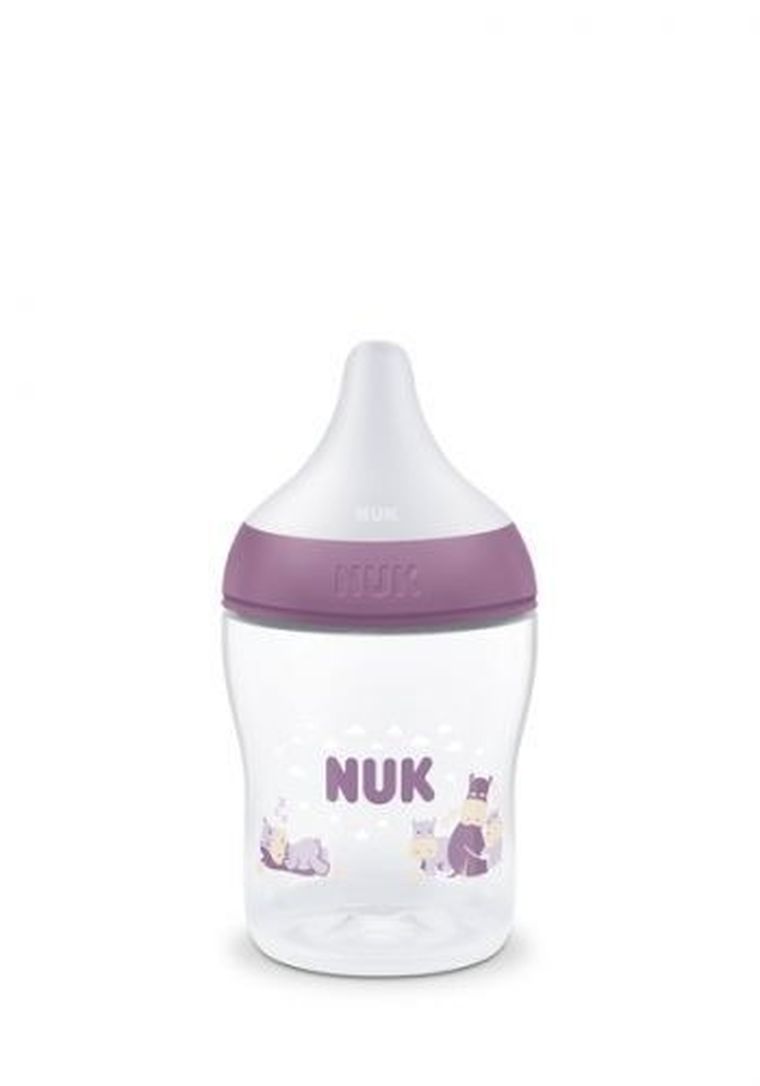 Nuk, Perfect Match, butelka, silikonowy smoczek, hippo, 150 ml