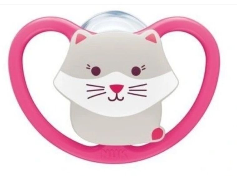 Nuk, Space, smoczek uspokajający, silikonowy, 18-36m, 1 szt.