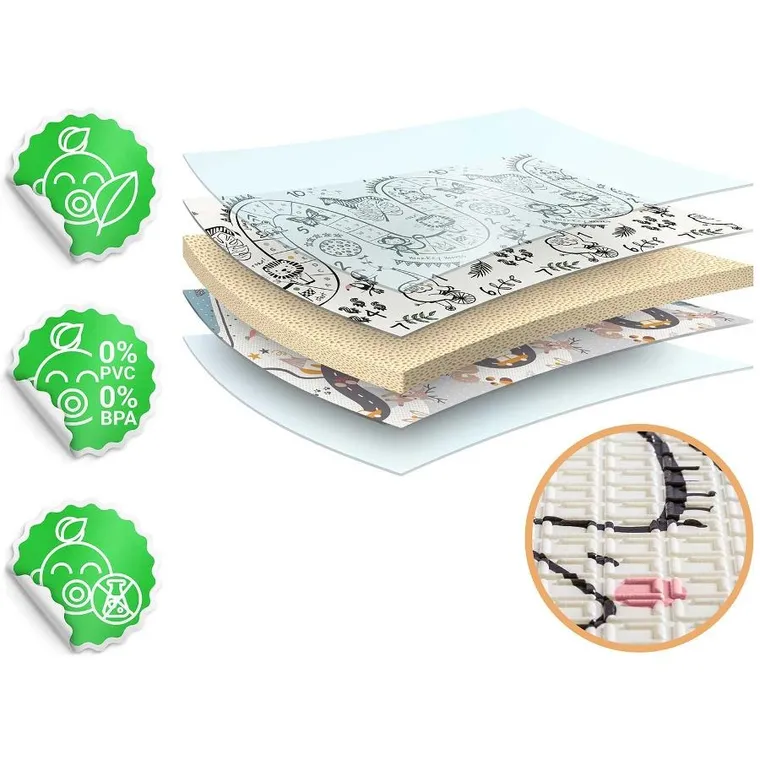 Nukido, dwustronna mata piankowa, składana, 150-200 cm