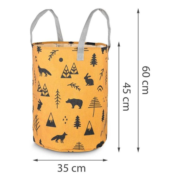 Nukido, kosz na zabawki, pomarańczowy