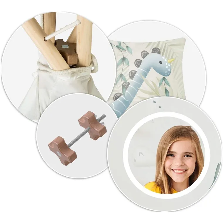 Nukido, namiot tipi dla dzieci, dinozaury