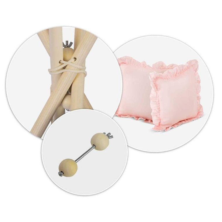 Nukido, namiot tipi dla dzieci, jasno różowy