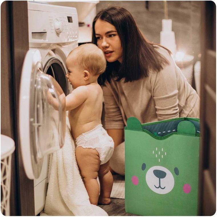 Nukido, pojemnik na zabawki i mata, zielony