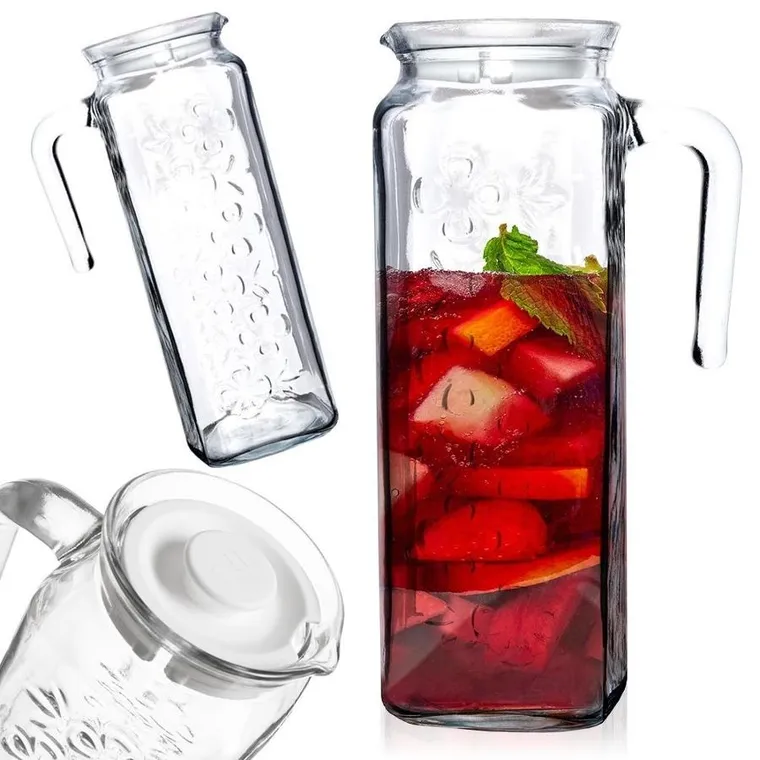 Orion, dzbanek z pokrywką, szklany, 1.2 l