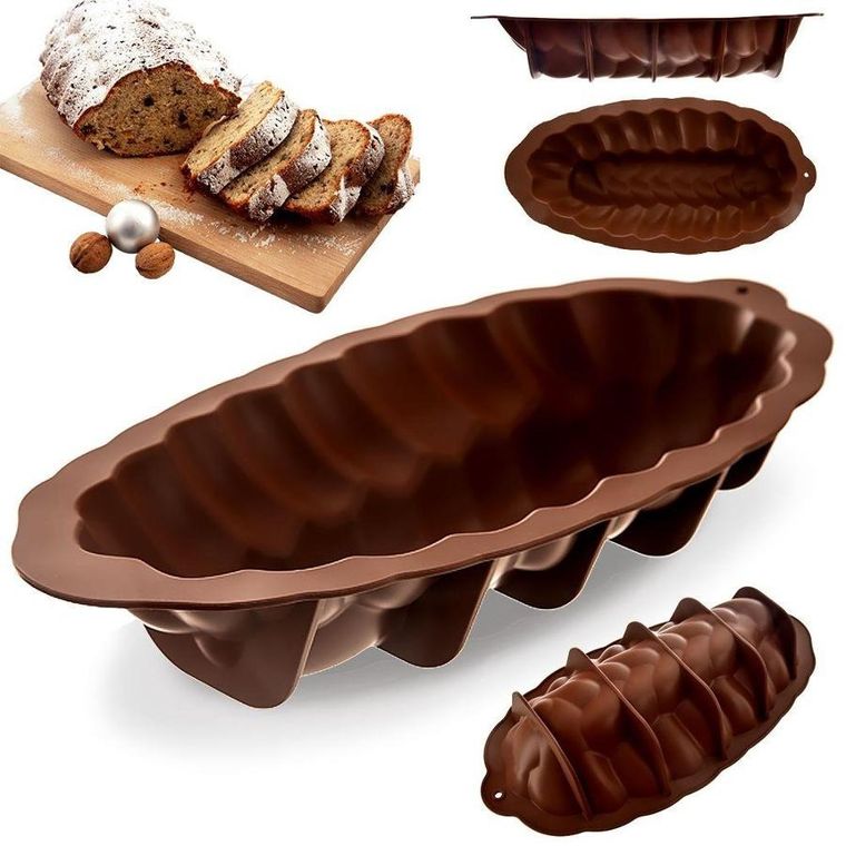 Orion, forma do pieczenia, silikonowa brązowa, 41-20-7.5 cm