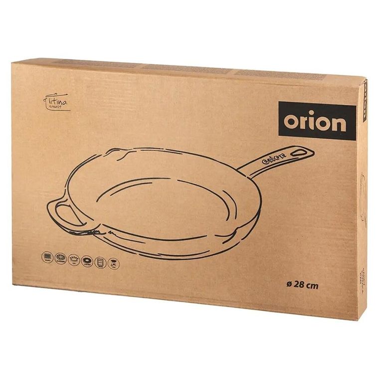 Orion, Litina, patelnia żeliwna emaliowana, 28 cm
