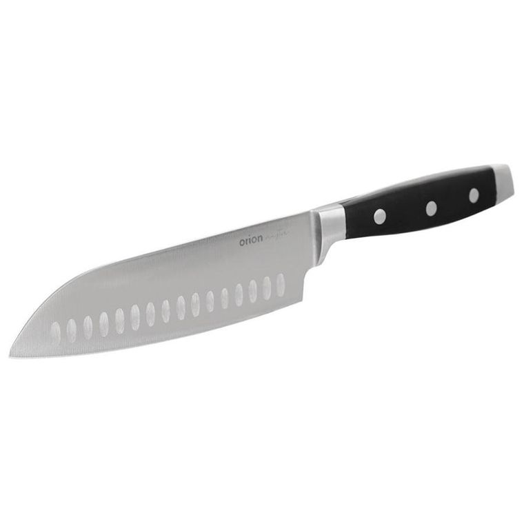 Orion, nóż stalowy azjatycki do siekania, Santoku, 33 cm