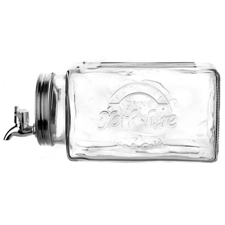 Orion, słój do napojów z kranikiem szklany do lodówki, 3.5 l