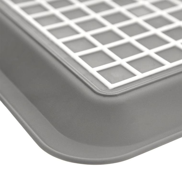 Orion, taca kuchenna do serwowania, szara, 33-23 cm