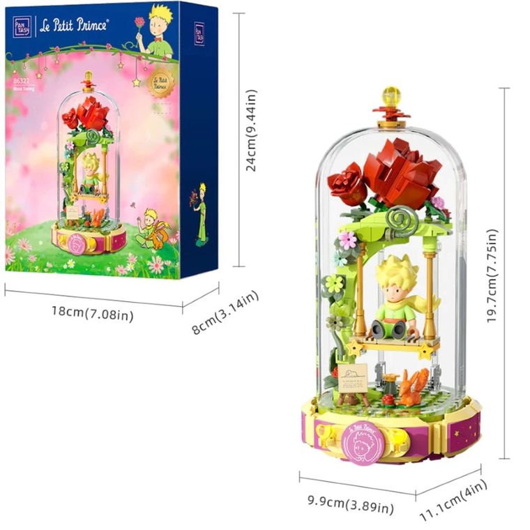 Pantasy, Mały Książę, Różana huśtawka, klocki konstrukcyjne, 234 elementy