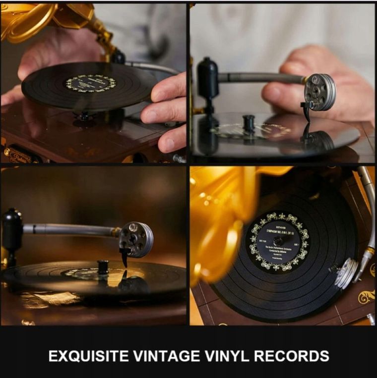 Pantasy, Retro, gramofon, klocki konstrukcyjne, 662 elementy