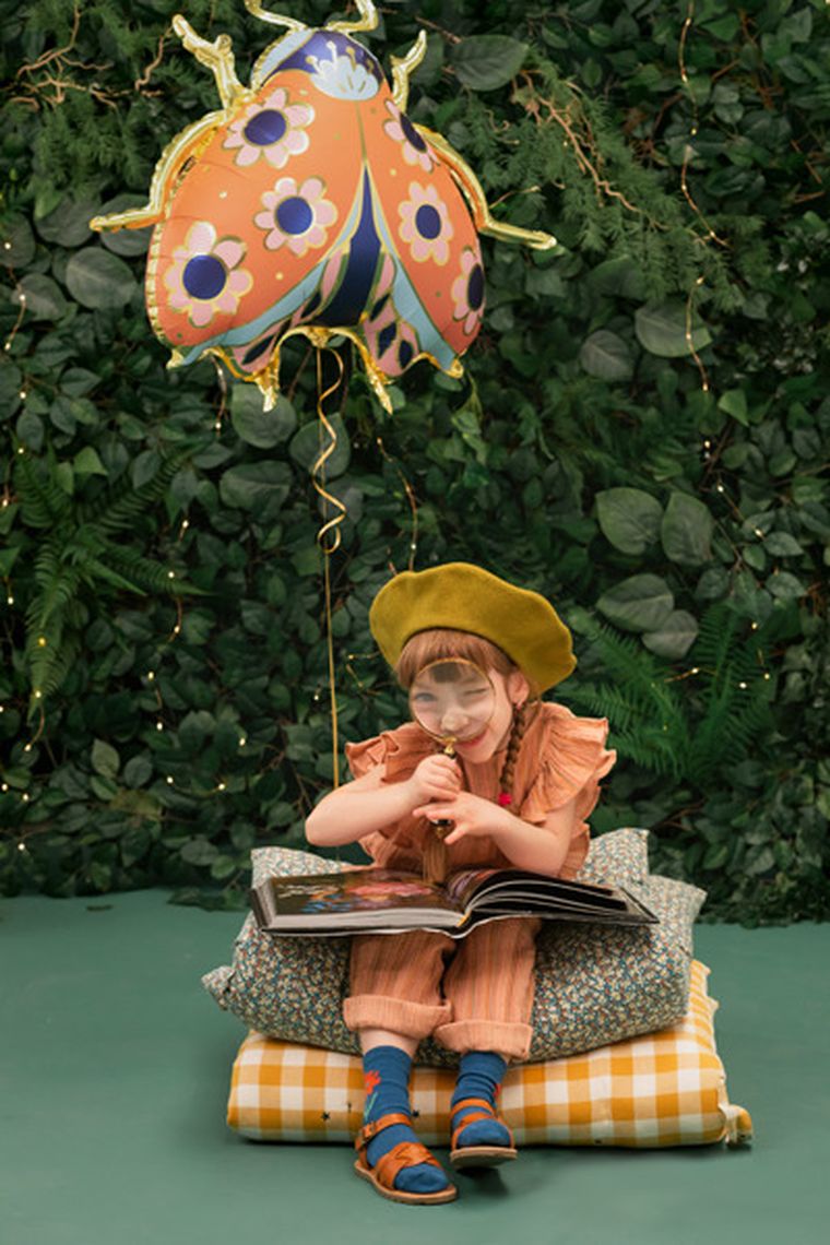 PartyDeco, balon foliowy Biedronka, 87-75 cm, mix, 1 szt.