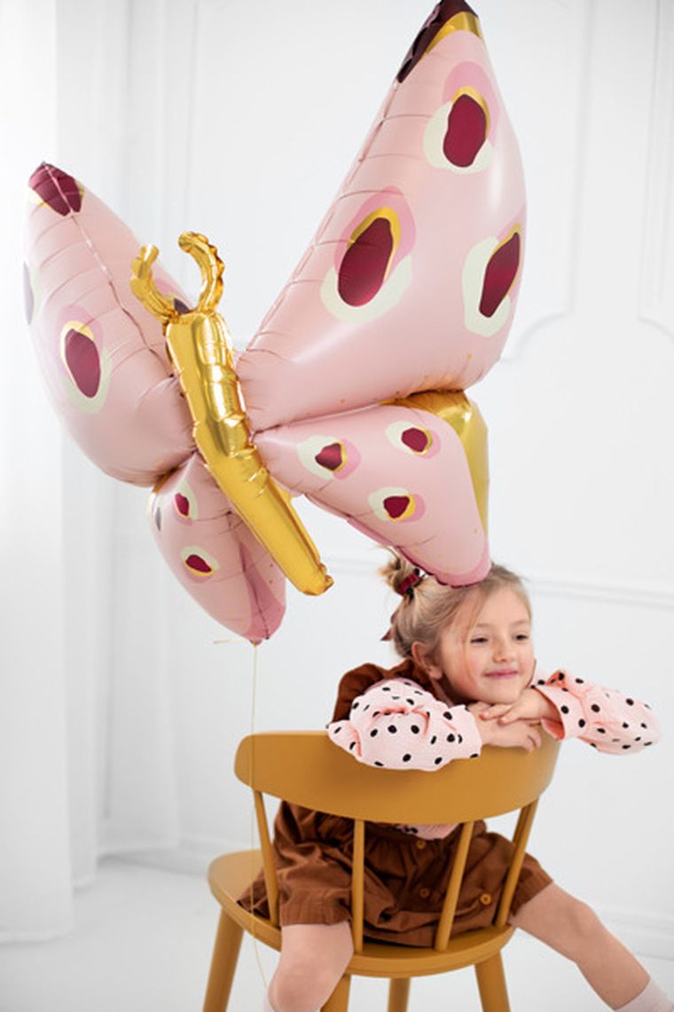 PartyDeco, balon foliowy Motyl, 120-87 cm, mix, 1 szt.
