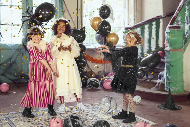 PartyDeco, strój dla dziewczynki, Spódniczka, czarny, 1 szt.