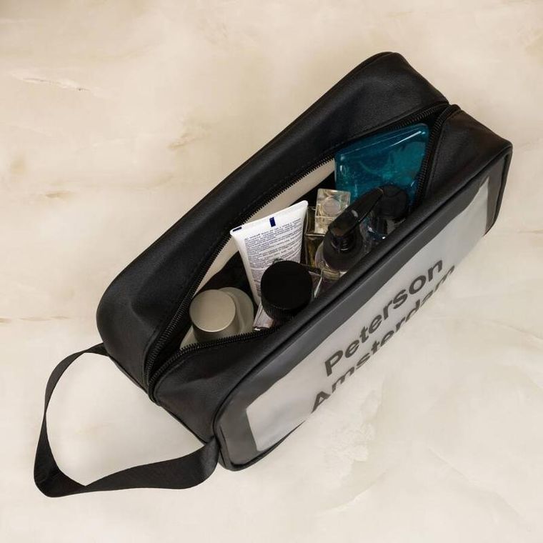 Peterson, kosmetyczka wodoodporna, czarna, 3 szt.