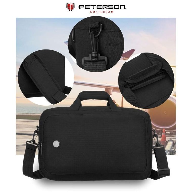 Peterson, plecak podróżny, czarny