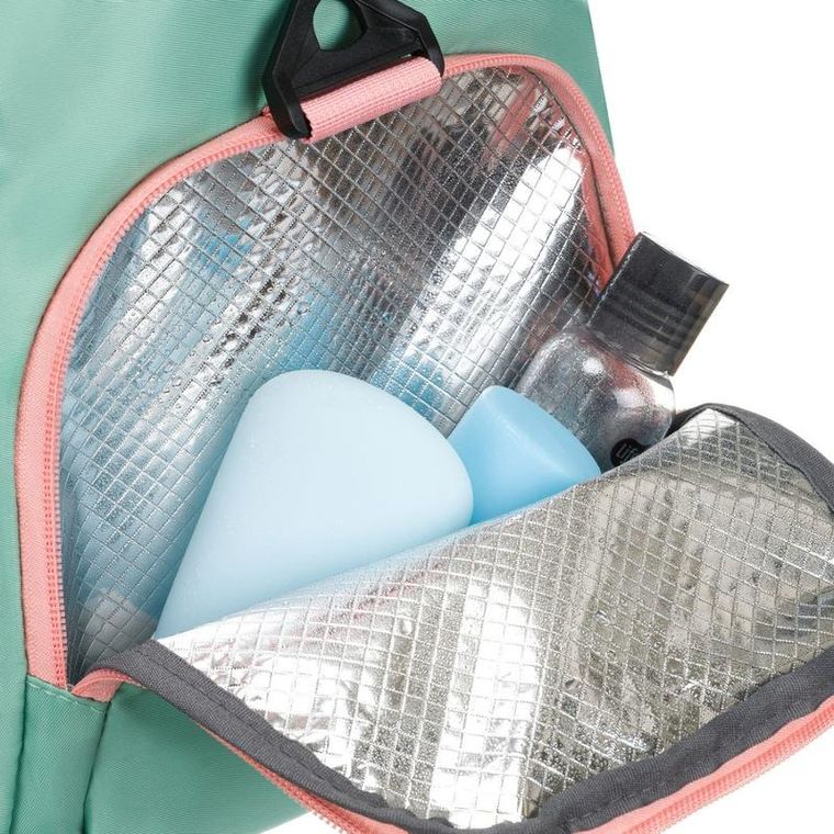 Peterson, torba podróżna, miętowo-różowa