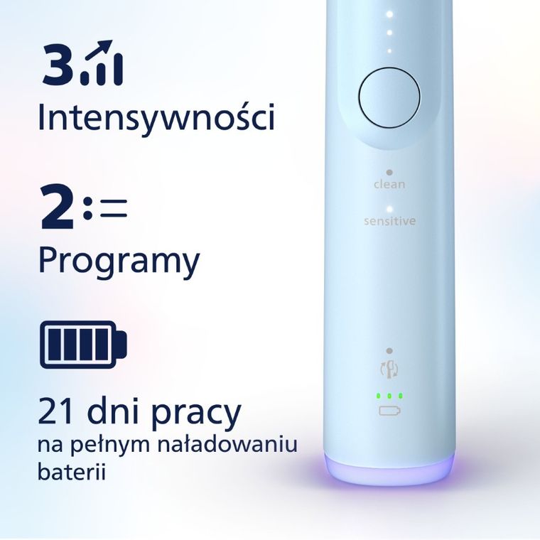 Philips, Sonicare 6100, szczoteczka soniczna, niebieska, HX7406/01