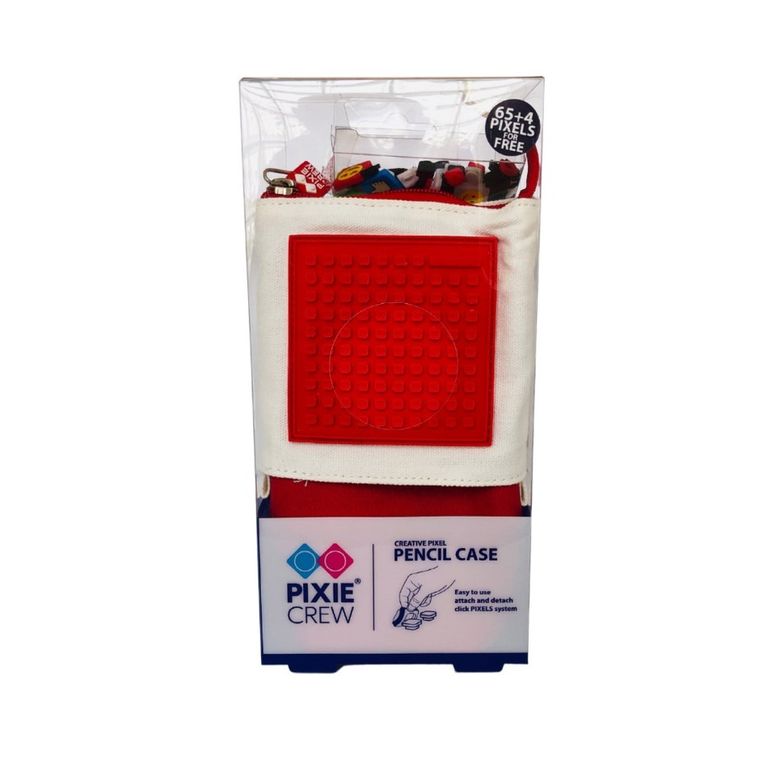 Pixie Crew, pionowy piórnik, czerwony panel