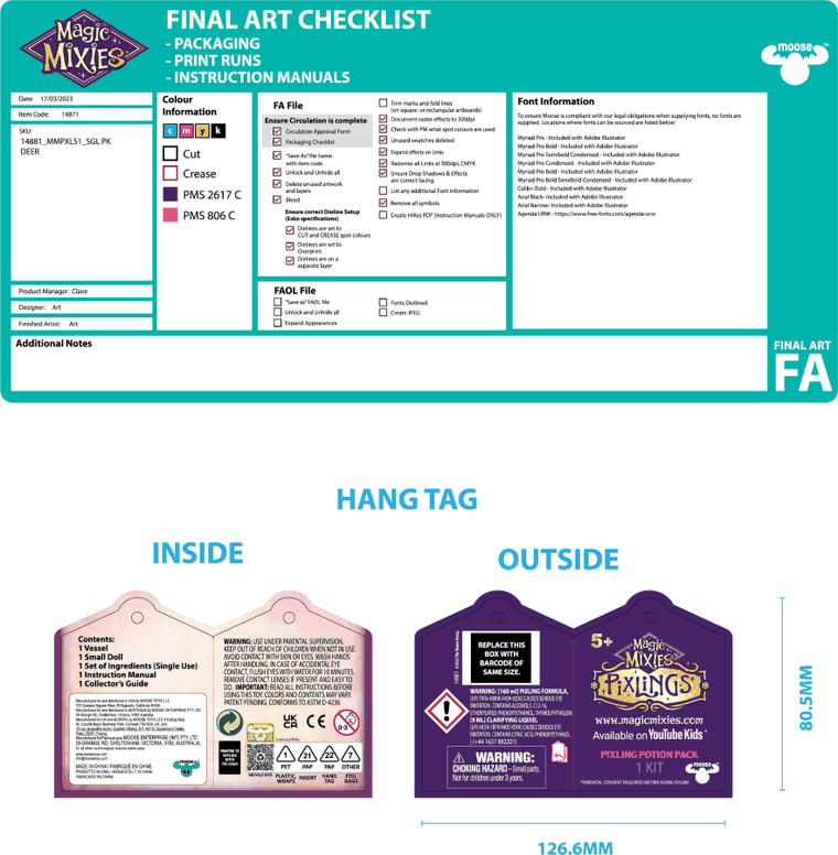 Pixlings, lalka jelonek, różowa