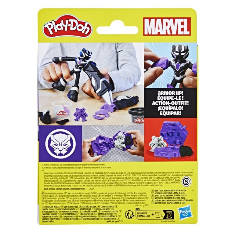 Play-Doh, Marvel, Czarna Pantera, figurka i akcesoria, zestaw kreatywny