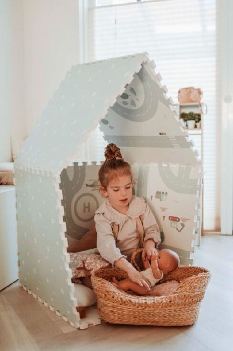 Play&Go, mata piankowa, dwustronna, Roadmap, 120-80 cm