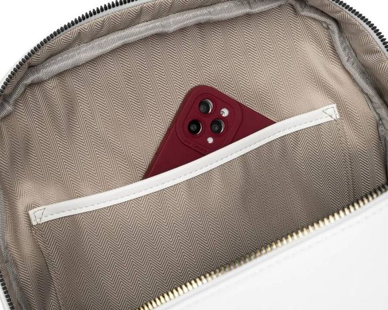 Plecak, biały, skóra ekologiczna, Rovicky