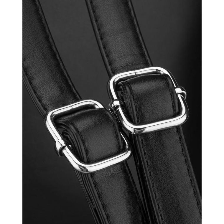 Plecak, czarny, skóra ekologiczna, Rovicky