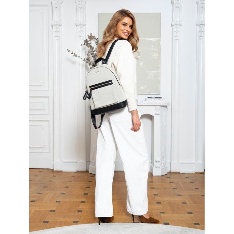 Plecak miejski, beżowy, Peterson