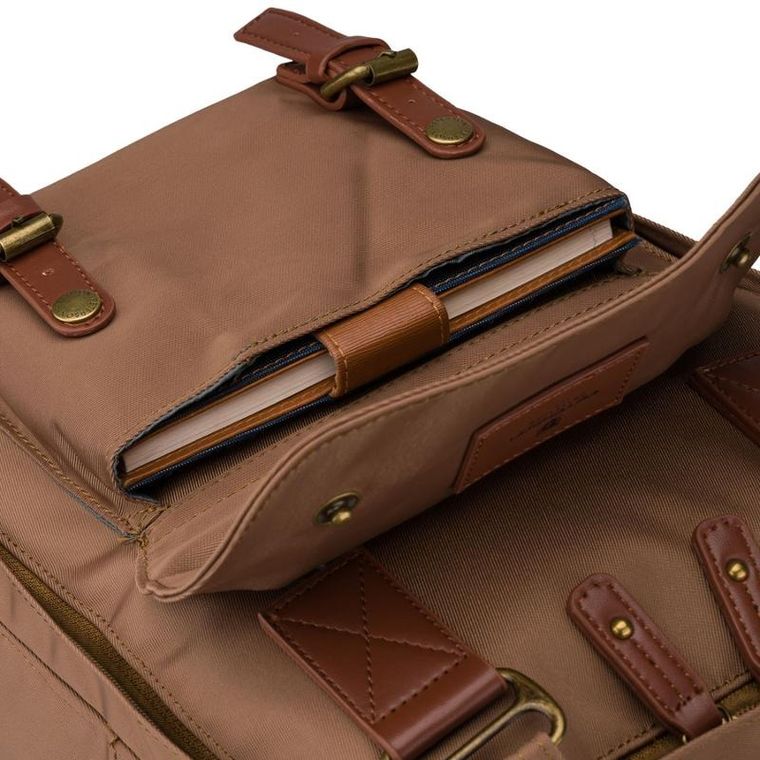 Plecak miejski, brązowy, Peterson
