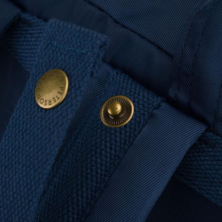 Plecak miejski, granatowo-brązowy, Peterson