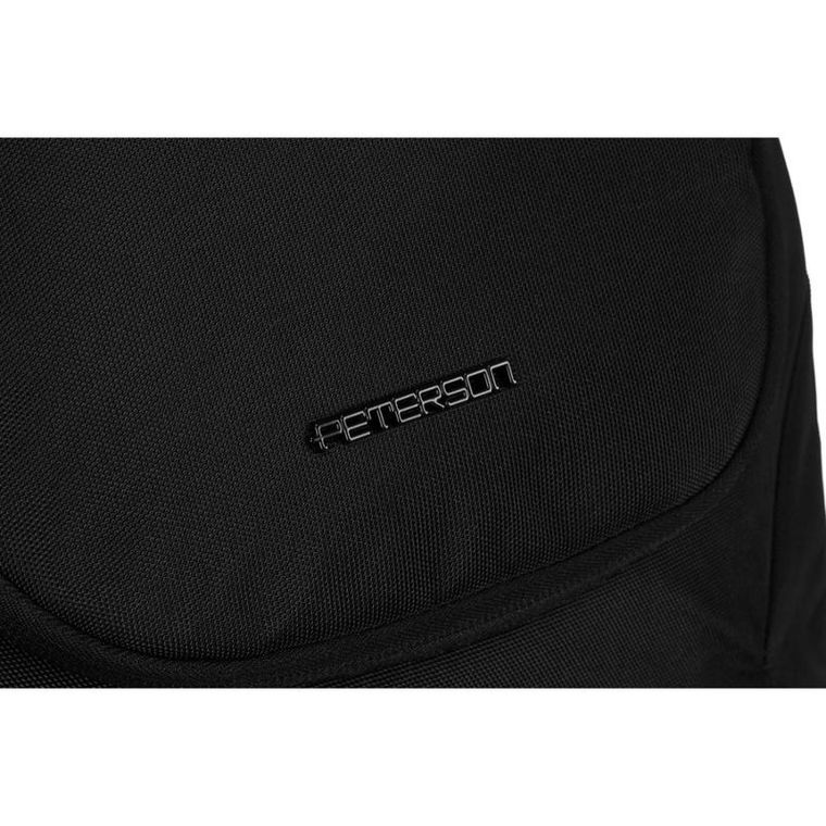 Plecak miejski na laptopa, czarny, Peterson