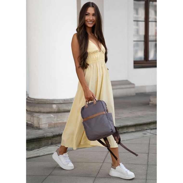 Plecak miejski, szary, Peterson